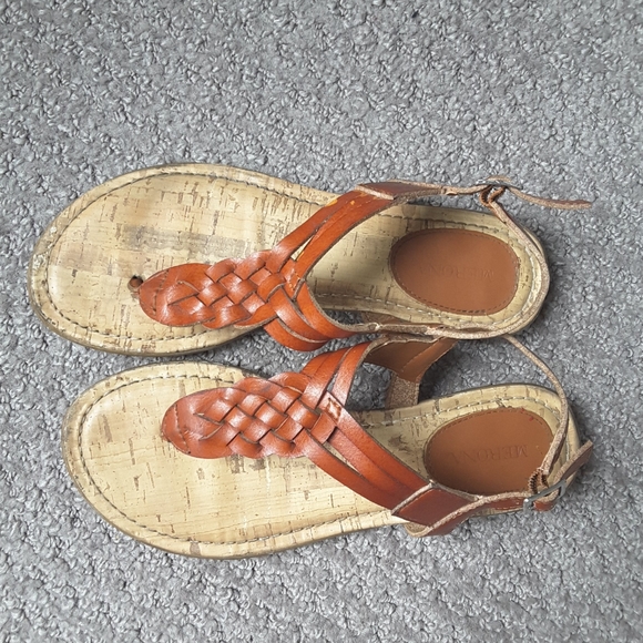 Brown Strappy Sandals - Picture 2 of 3